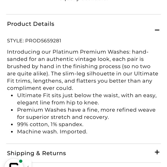 CHICOS PLATINUM DENIM Womens Size 2 Reg Cotton Spandex Slim Leg Charcoal EUC - Picture 6 of 13